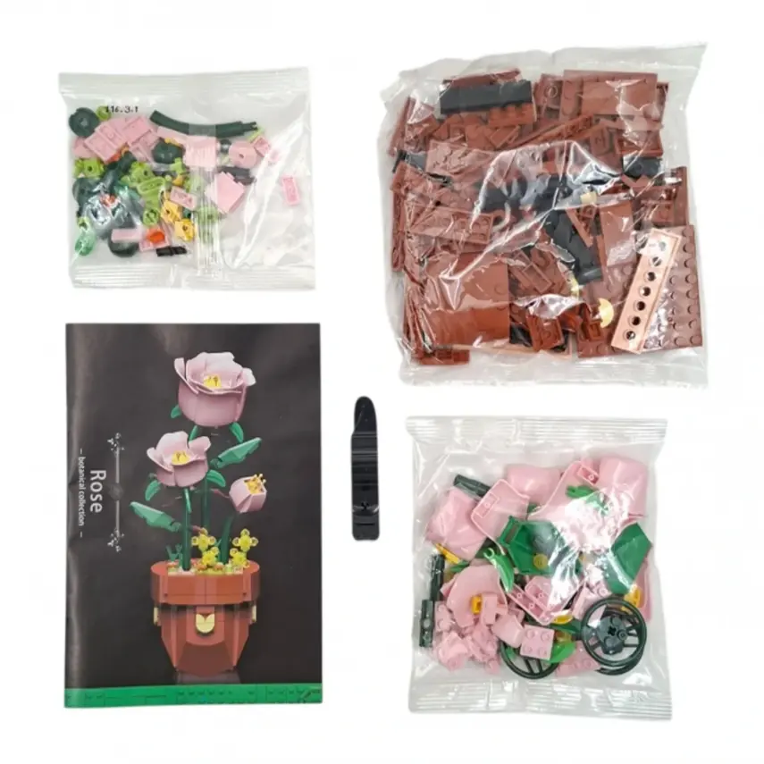 Kutuda Saksılı Lego Çiçekler - 4