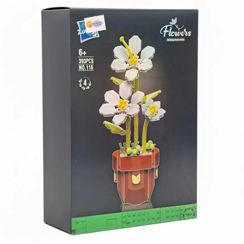 Kutuda Saksılı Lego Çiçekler - 1
