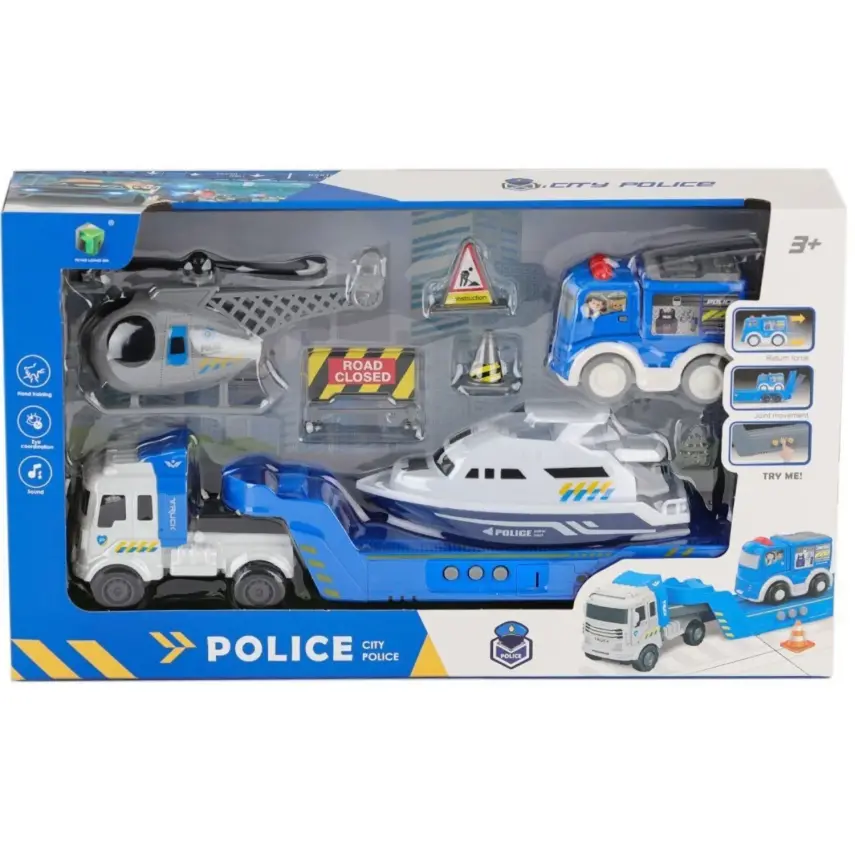 Kutulu 4-Araçlı Taşıyıcı Tır Seti - 1