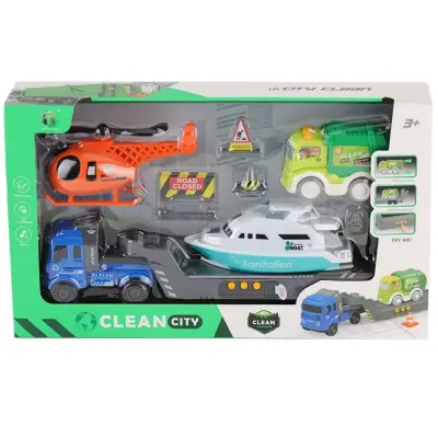 Kutulu 4-Araçlı Taşıyıcı Tır Seti - 3