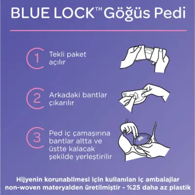 Lansinoh Blue Lock Göğüs Pedi 100lü - 15