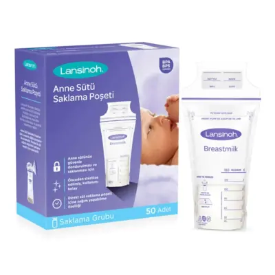 Lansinoh Çiftli Elektrikli Göğüs Pompası+ Süt Saklama Poşeti 50li - 5