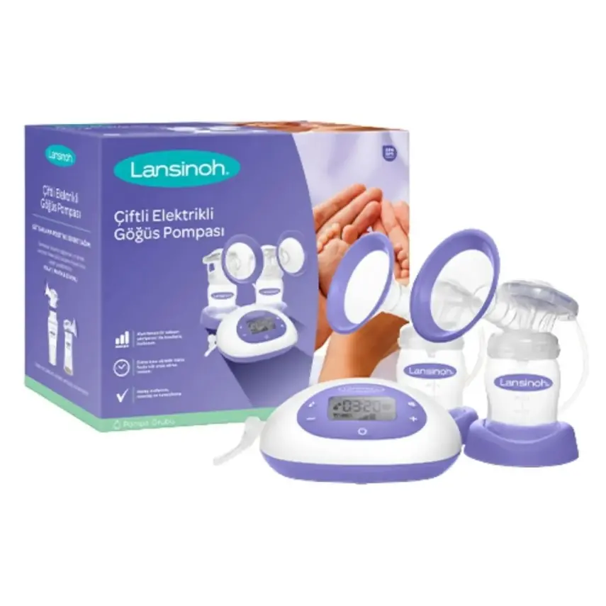 Lansinoh Çiftli Elektrikli Göğüs Pompası+ Süt Saklama Poşeti 50li - 2