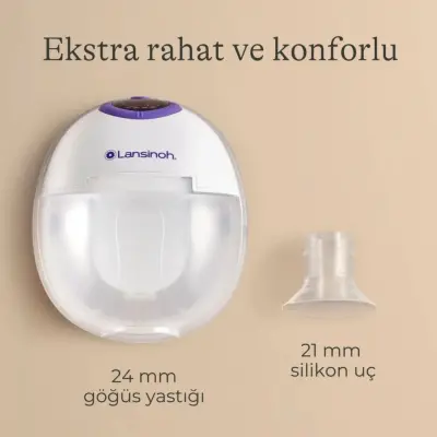 Lansinoh Giyilebilir Çiftli Göğüs Süt Sağma Pompası - 16