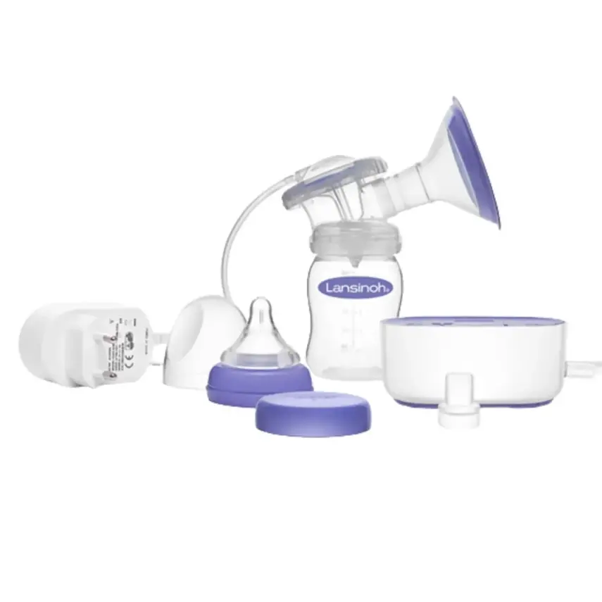 Lansinoh Kompakt Tekli Elektrikli Göğüs Pompası,Bebektif Mini Çanta Gri - 3