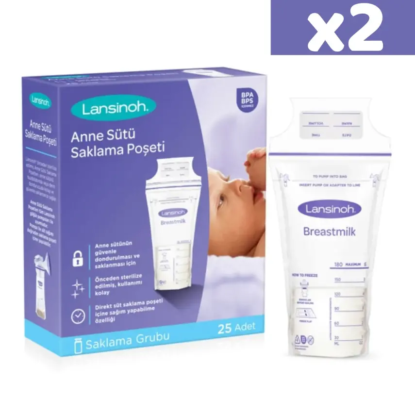 Lansinoh Süt Saklama Poşeti 25li x 2 Adet - 2