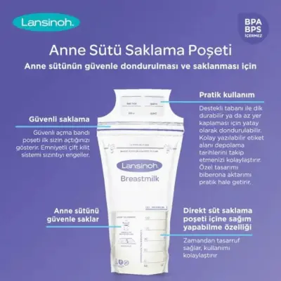 Lansinoh Süt Saklama Poşeti 50li x 3 Adet - 3