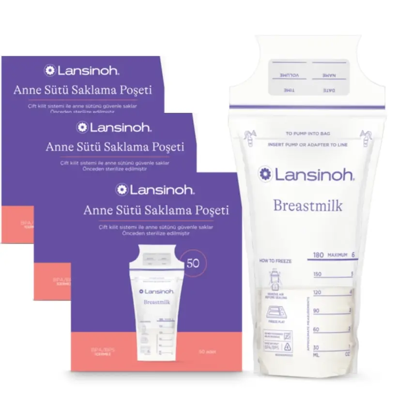 Lansinoh Süt Saklama Poşeti 50li x 3 Adet - 1