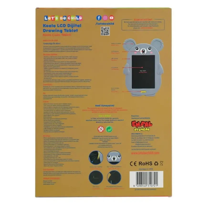 LC Koala Çizim Tableti 8,5 İnç - 2
