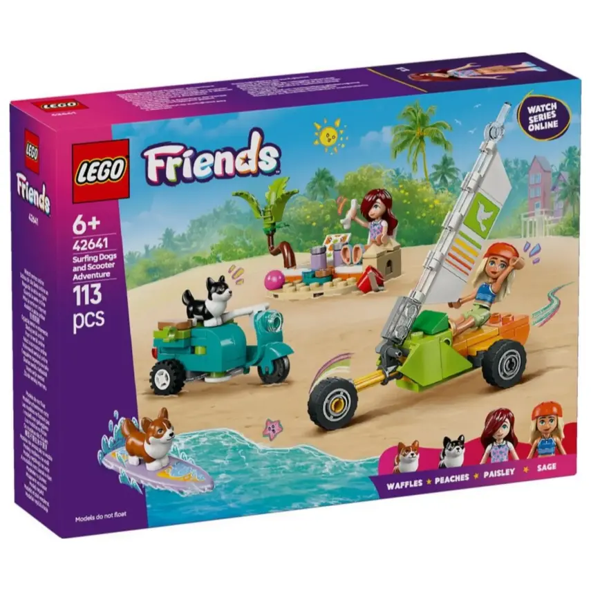 LEGO Friends Sörfçü Köpekler ve Scooter Macerası 42641  - 1