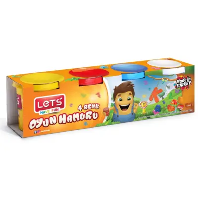 Lets 4 Renk Oyun Hamuru 460 Gr L8440 - 2