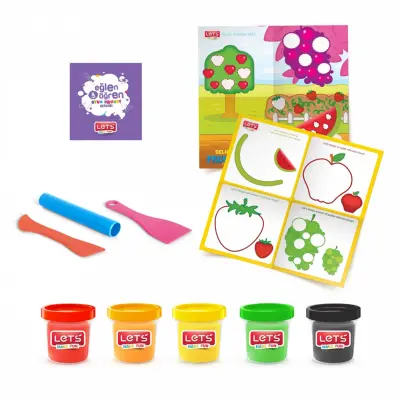 Lets Lezzetli Meyveler Matlı Oyun Hamuru 5x100 Gr. L9009