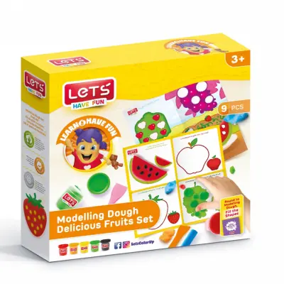 Lets Lezzetli Meyveler Matlı Oyun Hamuru 5x100 Gr. L9009 - 3