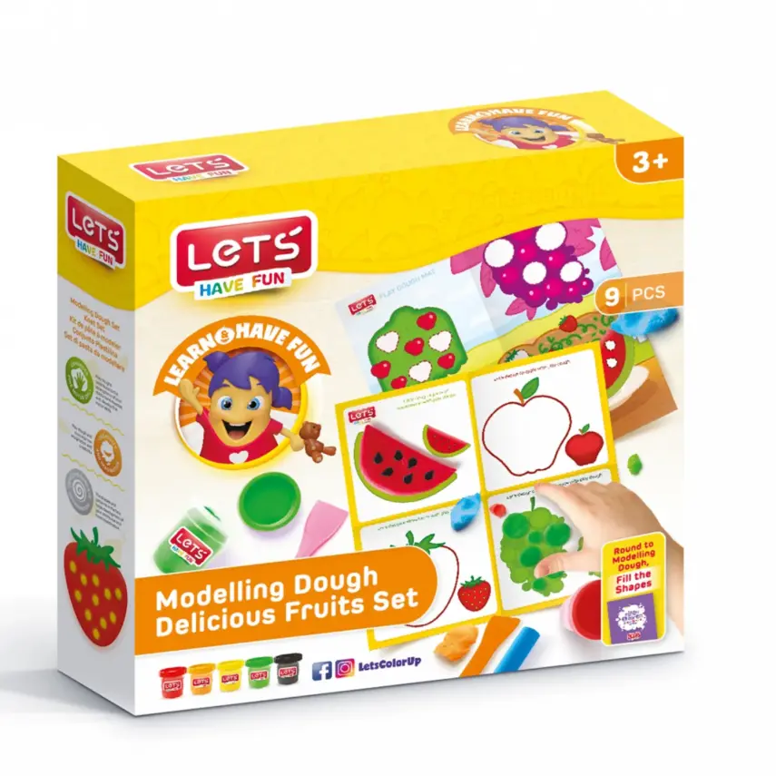 Lets Lezzetli Meyveler Matlı Oyun Hamuru 5x100 Gr. L9009 - 3
