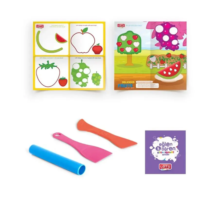 Lets Lezzetli Meyveler Matlı Oyun Hamuru 5x100 Gr. L9009 - 2