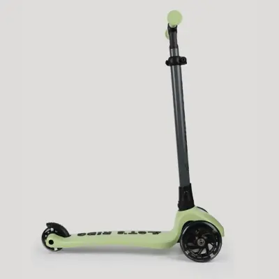 Let's Ride Işıklı Katlanabilir 3 Tekerlekli Scooter- Yeşil - 4