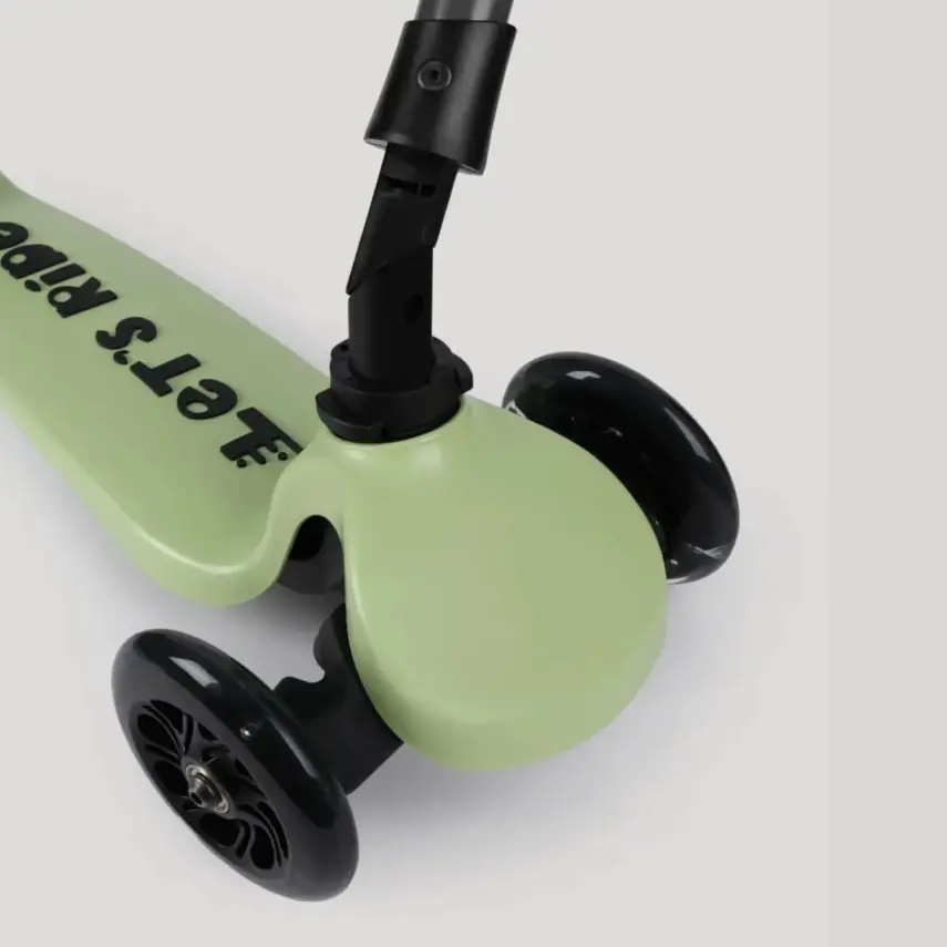 Let's Ride Işıklı Katlanabilir 3 Tekerlekli Scooter- Yeşil - 8