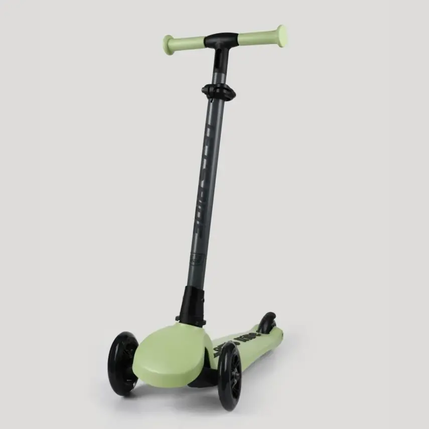 Let's Ride Işıklı Katlanabilir 3 Tekerlekli Scooter- Yeşil - 2