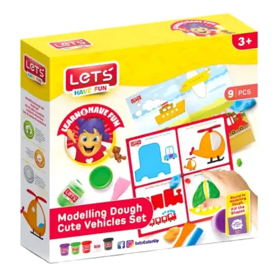 Lets Sevimli Araçlar Matı Oyun Hamuru 5x100 Gr. L9008 - 2