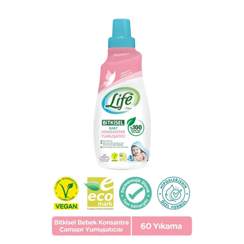 Life by Fakir Baby %100 Bitkisel Konsantre Yumuşatıcı 1500 ml  - 6