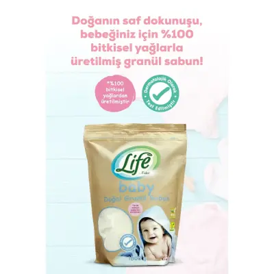 Life by Fakir Baby Doğal Granül Sabun 1000 gr - 6