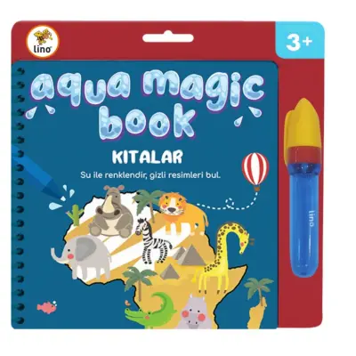 Lino Aqua Sihirli Boyama Kitabı Kıtalar