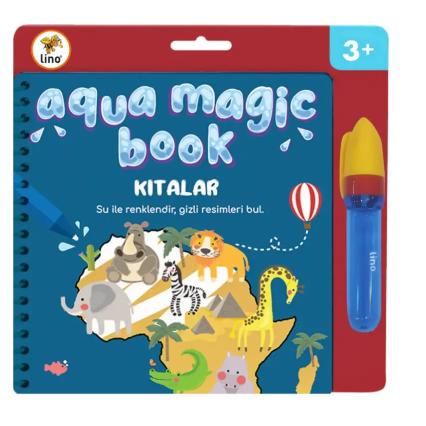 Lino Aqua Sihirli Boyama Kitabı Kıtalar - 1