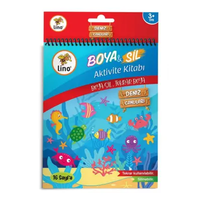Lino Boya & Sil Aktivite Boyama Kitabı Denizaltı Silinebilir - 3