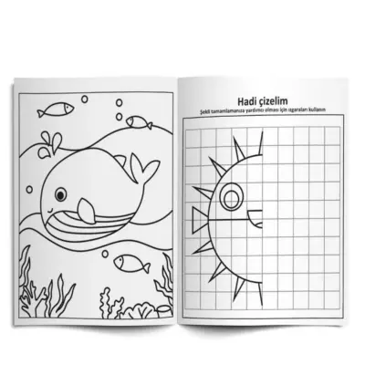 Lino Boya & Sil Aktivite Boyama Kitabı Denizaltı Silinebilir - 2