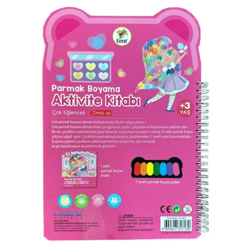 Lino Parmak Boyama Aktivite Kitabı Dress Up - 2