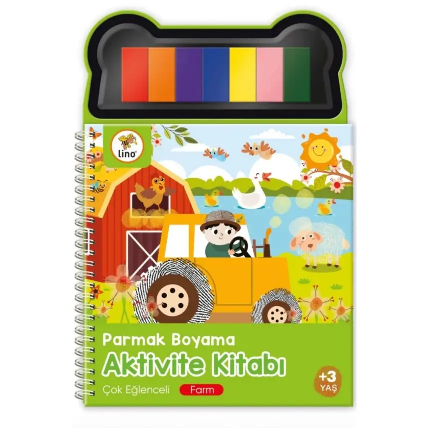 Lino Parmak Boyama Aktivite Kitabı Farm - 1