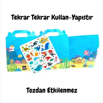 Lino Tekrar Tekrar Kullanılabilen İlk Sticker Kitabım Ocean Anımals - 2