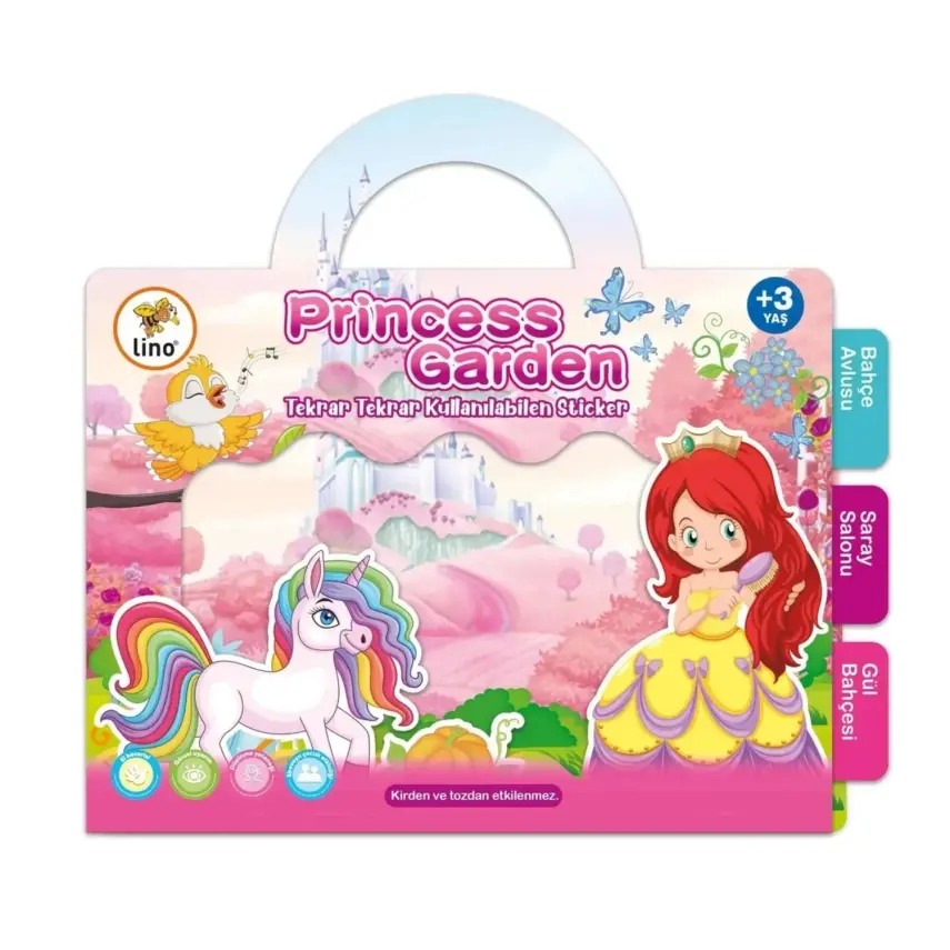 Lino Tekrar Tekrar Kullanılabilen Stıcker Prıncess Garden - 1
