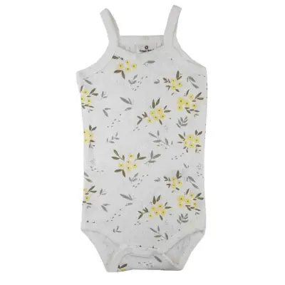 Luggi Baby Organik Jakarlı İp Askılı Body