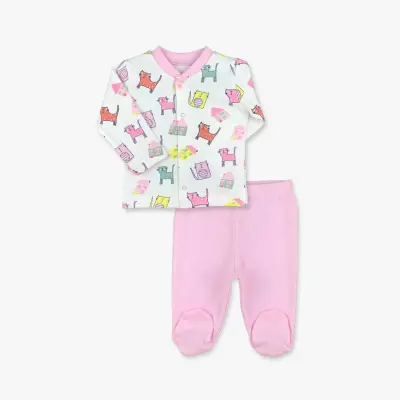 Luggi Baby Unisex 2liTakım Patikli Kedi