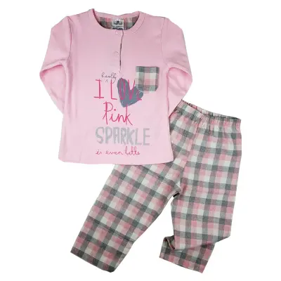 Luggi Baby Unisex Pijama Takımı Kız Baskılı