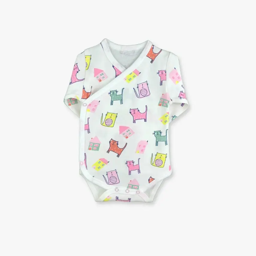 Luggi Baby Unisex Zıbın Takımı Düz Kedi - 2