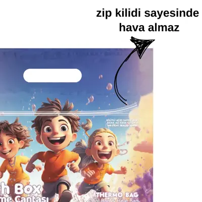 Magic Cool Bag Lunch Box Islak Kuru Çok Amaçlı Çanta - 4