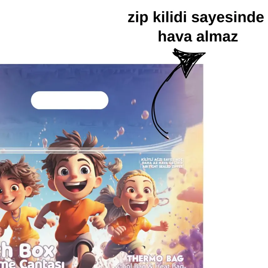 Magic Cool Bag Lunch Box Islak Kuru Çok Amaçlı Çanta - 6