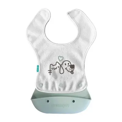 Mamajoo 2-in-1 Katlanır Mama Önlüğü / Powder Green - 1