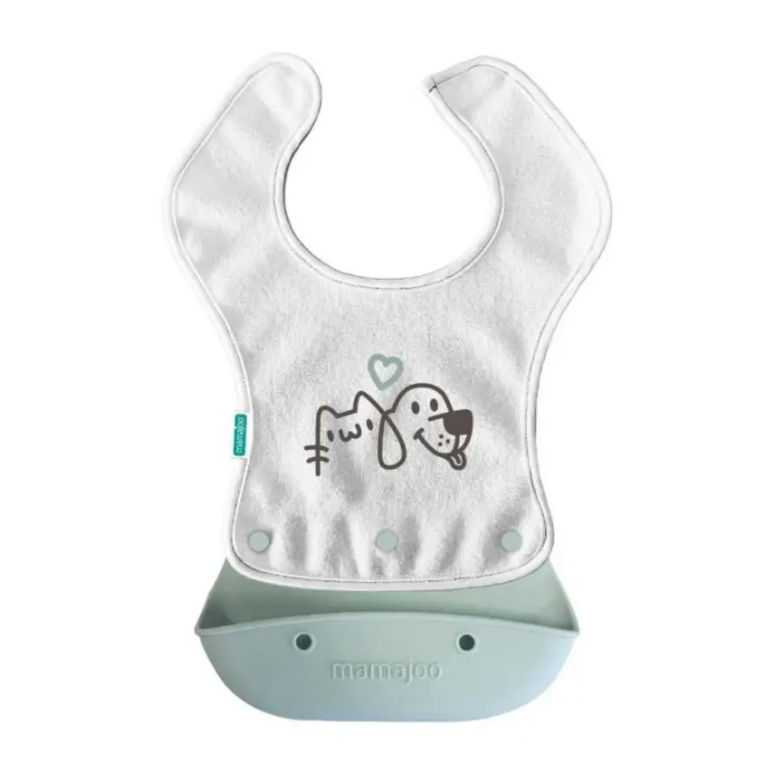 Mamajoo 2-in-1 Katlanır Mama Önlüğü / Powder Green - 1