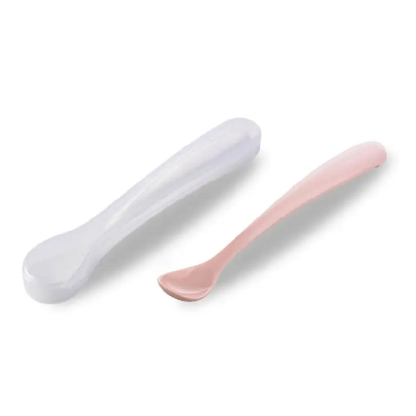 Mamajoo Beslenme Kaşığı ve Saklama Kutusu Powder Pink - 1