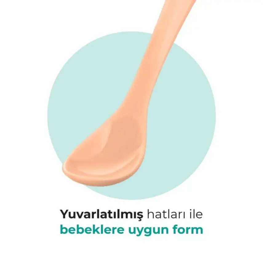 Mamajoo Beslenme Kaşığı&Saklama Kutusu Beyaz/Powder Blush 2li - 3