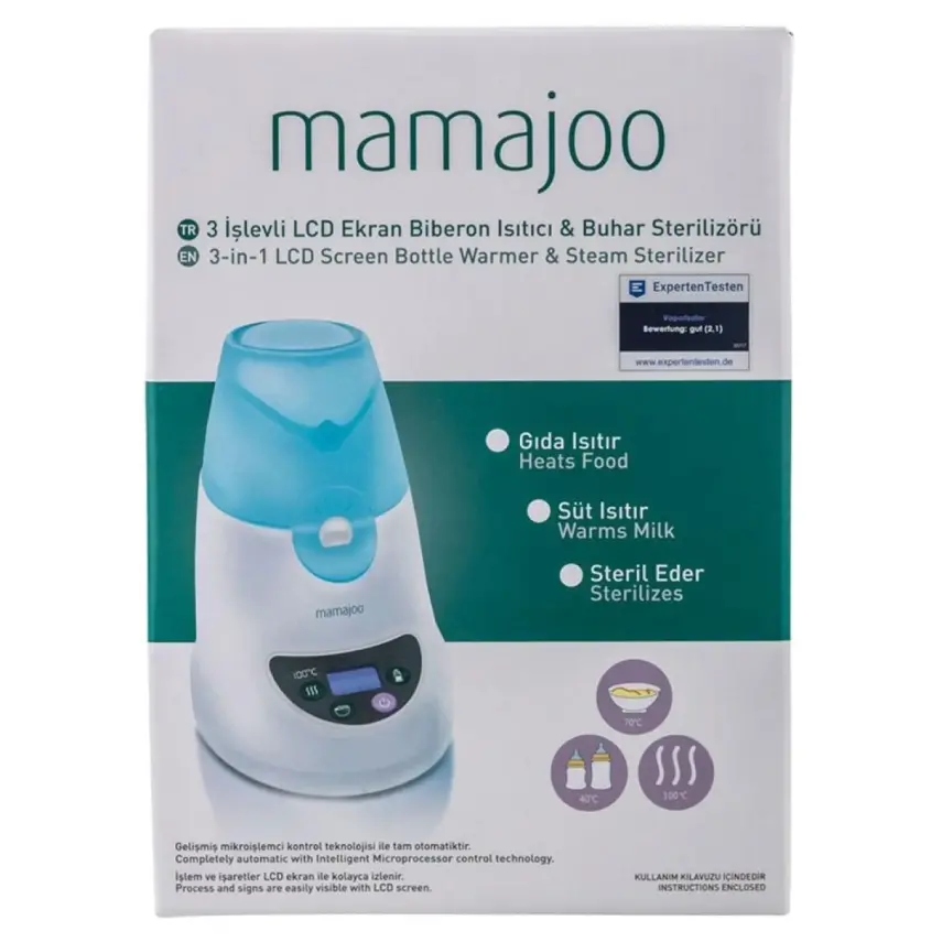 Mamajoo Buharlı Sterilizatör ve Mama Isıtıcı 3 İşlevli - 3