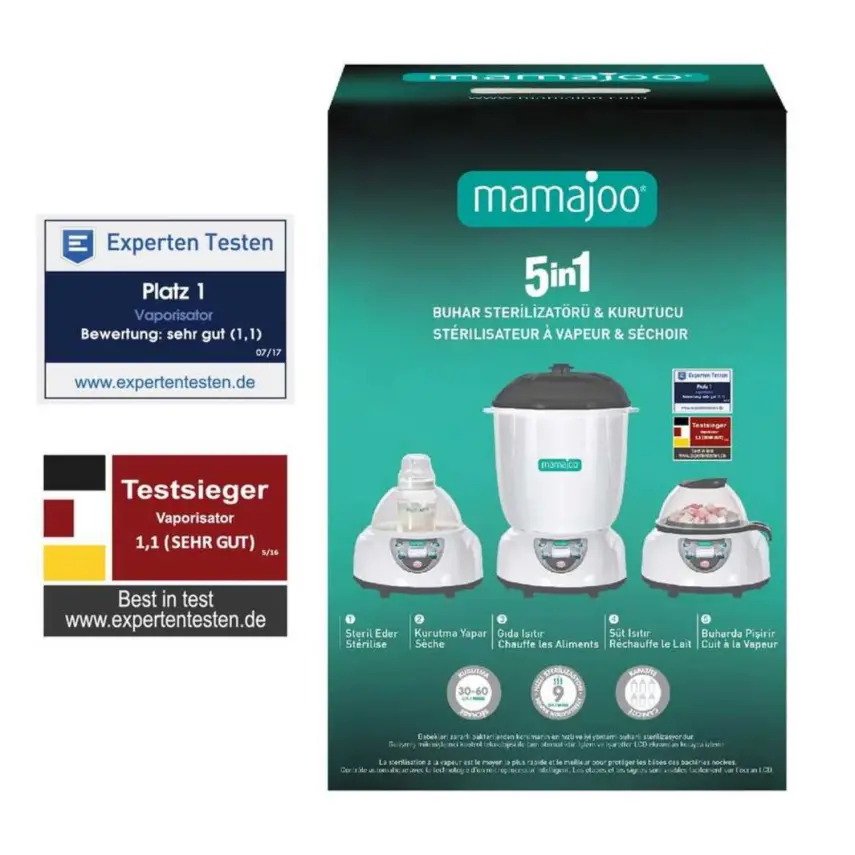Mamajoo Buharlı Sterilizatör ve Mama Isıtıcı 5 İşlevli - 8