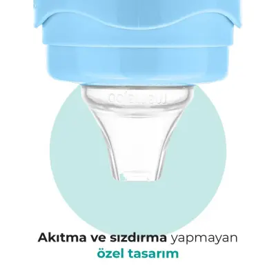 Mamajoo Kulplu Akıtmaz Eğitici Bardak 160 ml&Anti-Kolik Uç Powder Blue - 6