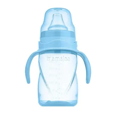 Mamajoo Kulplu Akıtmaz Eğitici Bardak 270 ml&Anti-Kolik Uç Powder Blue