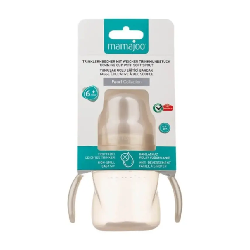 Mamajoo Kulplu Eğitici Bardak 160 ml Pearl - 3