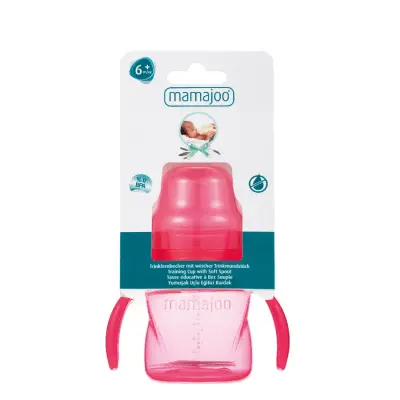 Mamajoo Kulplu Eğitici Bardak 160 ml Pembe - 2