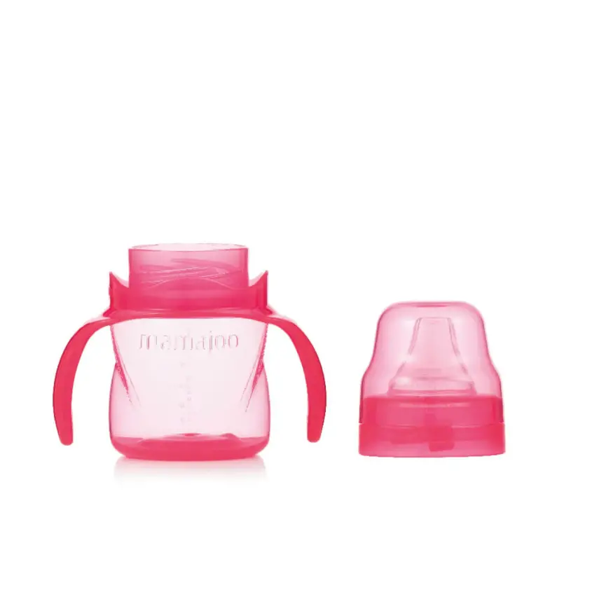 Mamajoo Kulplu Eğitici Bardak 160 ml Pembe - 4